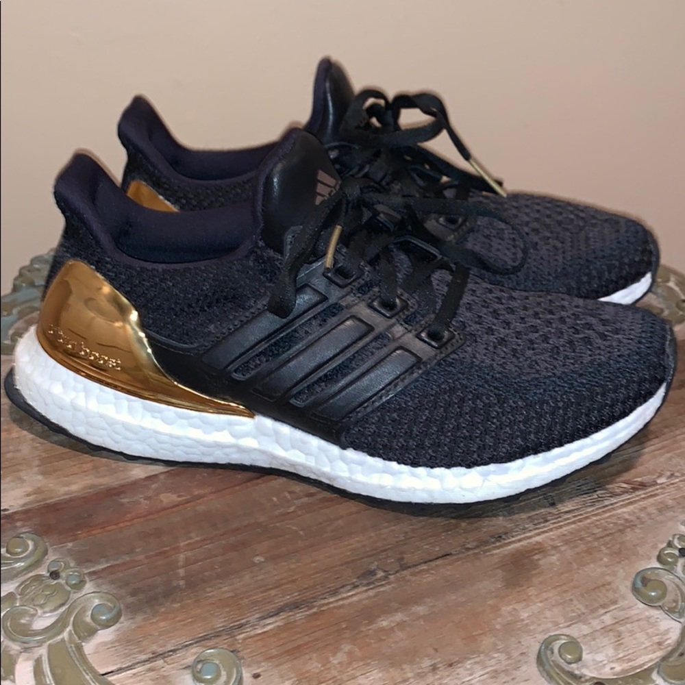 Adidas Ultra Boost Gold Medal Black Shoes Mens 6.5